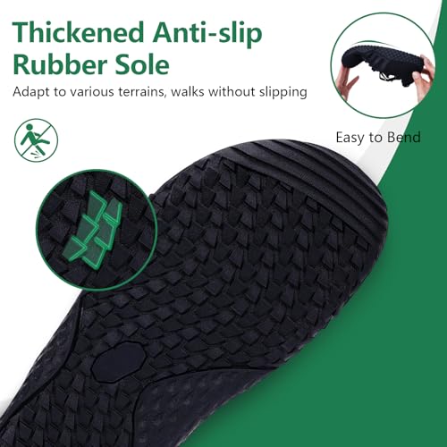 Image of Hike Barefoot Shoes for Women Men Footwear, Minimalist Zero Drop Wide Toe Box Non-Slip Walking Sneakers, Lightweight Comfortable Casual Shoe Training Running Gym Fashion Sneakers