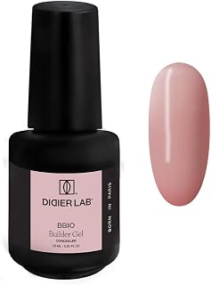 DIDIER LAB BBIO UV Nail Building Gel in Bottle - Concealer - Pure Formula without HEMA and TPO - Self Leveling Nail Building Gel - UV LED Nail Gel for Nail Strengthening - 15ml