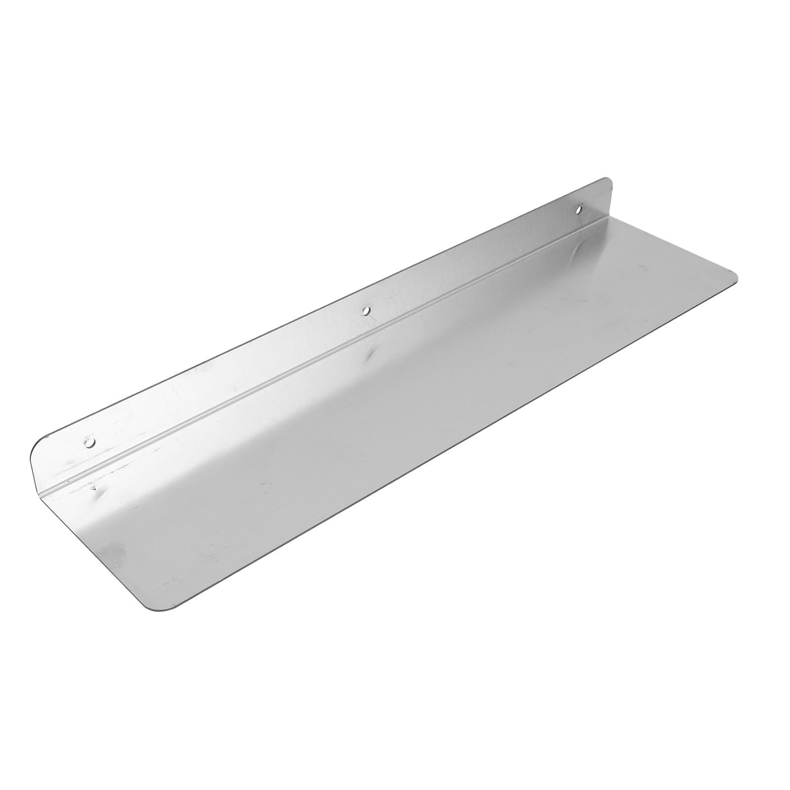 Étagère murale flottante en acier inoxydable argenté Luxshiny pour petit appartement