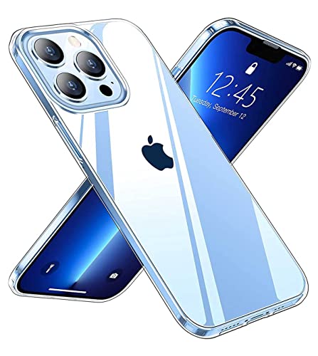 Image of Soft Flexible Silicone Back Cover Compatible with iPhone 13 Pro Max, Transparent Case