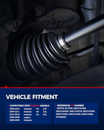 Image of KAX CV Axle Shaft Front Driver and Passenger Side for Subaru