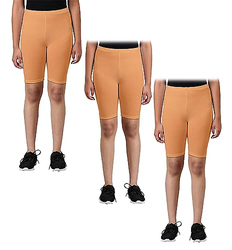Cloth Theory Girls Cycling Shorts | Stretchable Biker Shorts for Kids | Soft Comfortable Fitted Shorts for Active, Casual & Everyday Wear | 5-6 to 15-16 Years
