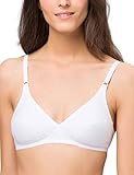 rock nähen gr 86 100% Baumwolle BeeDees Damen BH (Ohne Bügel), Rock \'N\' Roll N, Gr. 80A, Weiß (White)