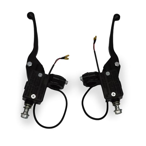 Roller Brems und Kupplungszylinder,Bremskupplungshebel Bremspumpe, Motorrad Lenker 22mm,1 Paar Ydraulisch Hauptbremszylinder mit Handhebel Ersatz für 50cc 110cc 125cc 150cc 250cc
