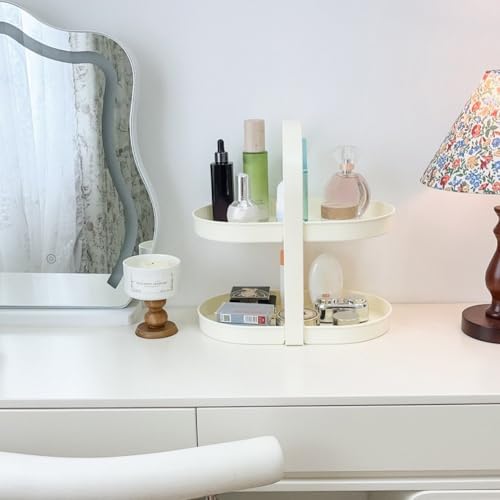 Rangement de maquillage de grande capacité avec deux niveaux ouverts - 4