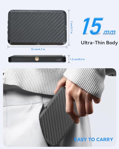 Handy Licht iPhone Selfie Licht: 5000 mAh Wiederaufladbare Telefonfülllichter, Ringlicht für Kamerabild, Make-up-Foto, Videokonferenzen, Laptop-Nutzung, Zoom-Meetings, TikTok, Vlog-Fotografie