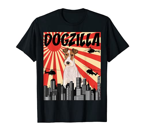 Drôle Japonais Dogzilla Fox Terrier À Poil Dur T-Shirt Cover