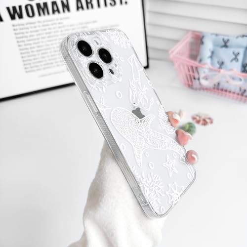 NITITOP for iPhone 14 Pro Max Case Clear Sea Animal - White Squid by NITITOP - Used condition - Image 7