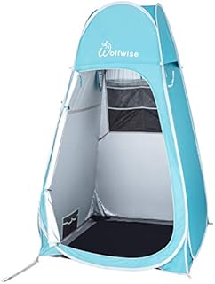 WolfWise Portable Pop Up Privacy Shower Tent Spacious Changing Room for Camping Hiking Beach Toilet Shower Bathroom