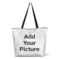 【Customized Tote Bag】: Your just need to add your own picture, logo, photo, text, name to create a personalized Totes Purse; Please upload clear high-resolution images. If you have any questions during customization, please feel FREE TO CONTACT US. W...