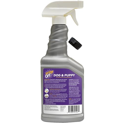 Image of urineOFF Puppy & Dog Odor & Stain Remover| Fresh Scent Carpet Cleaner Spray | Bio Enzymatic Stain & Urine Odor Remover | Pet Safe Cleaner | 16 oz.