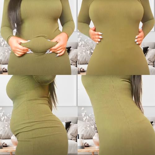 Image of Shapewear Bodysuit for Women Tummy Control - Body Sculpting Shaper Tank Top Brief and Midthigh - Seamless Snatched Waist Slimming, Butt Lifting