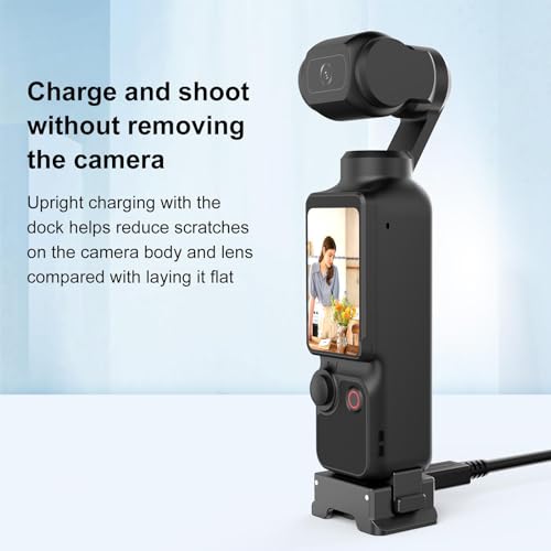 Base de carga para DJI Osmo Pocket 3 ideal para vlogs de viaje y grabación vertical 6