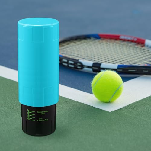 Image of Soulchen Tennis Ball Pressurizer - Tennis Ball Storage Canister Holds 3 Balls Under 14 Psi Pressure, Reusable Stuff for Bounce Retention, Lightweight & Durable