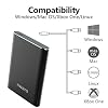 HWAYO 120GB Portable External Hard Drive, USB3.1 Gen 1 Type C Ultra Slim 2.5'' HDD Storage Compatible for PC, Desktop, Laptop, Mac, Xbox One (Black)