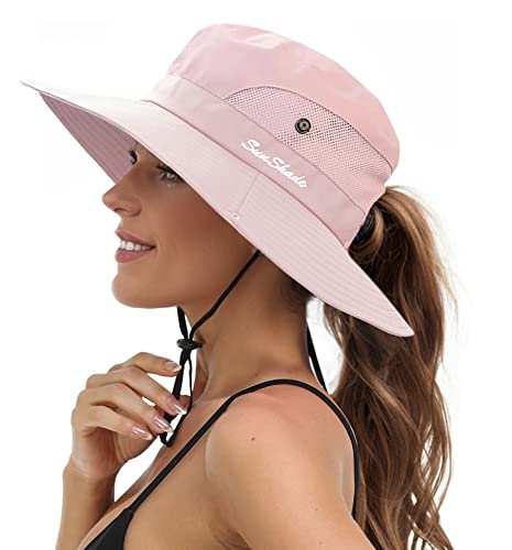 Jjyee Sun Hat Womens Beach Hat Womens Sun Hat Ponytail Hat Sun Hats for Women UV Protection