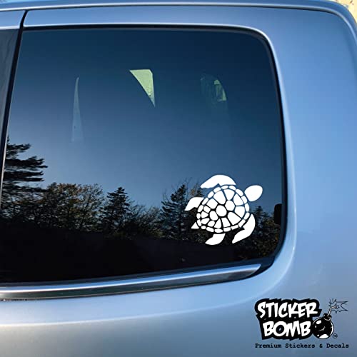 Sea Turtle Decal Bumper Sticker - Sticker Bomb Vinyl Decal For Car Truck, Computer, Anywhere! Premium 6 Year Outdoor Vinyl (Black, 1) #TOP5