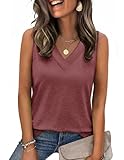 Diseño: esta camiseta sin mangas para mujer impresiona por un elegante cuello en V que acentúa el escote ventajosamente. El corte recto oculta pequeñas áreas problemáticas y proporciona un aspecto sencillo e informal. Un punto culminante absoluto para un estilo de verano moderno.