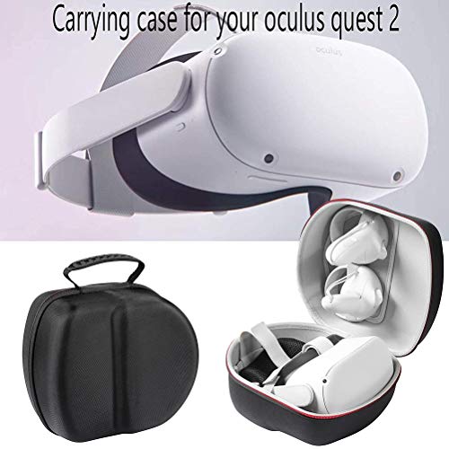 WYHFA Capa protetora rígida de EVA à prova de choque, compatível com fone de ouvido Oculus Quest 2 V