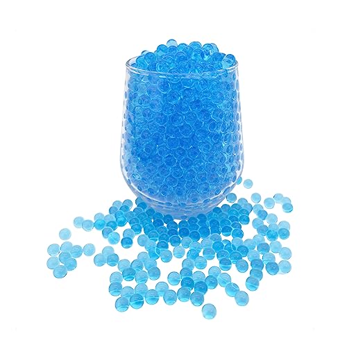 KONFEN Perlas de Agua, 20000 Bolas de Gel Azul, 100g Bolas Hidrogel Perlas de Gel Bolitas No Tóxico Water Beads para Planta Flores Decoración (Azul)