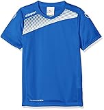 Diseño asimétrico uhlsport - Liga 2.0 S/S Junior, Color Blanco,Azul, Talla 10-12 Years