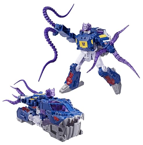 Transformers CYBERWORLD Soundwave Deep Sea Explorer, Energon Surge | Figura de acción de 22,5 cm con Cambio rápido en Submarino | Robots de Juguete para niños a Partir de 6 años