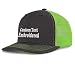 Custom Hat Your Design Here, Custom 112 Trucker Hat Embroidered Design Your Own Text Classic Mens Womens Mesh Trucker Hat Grey Green