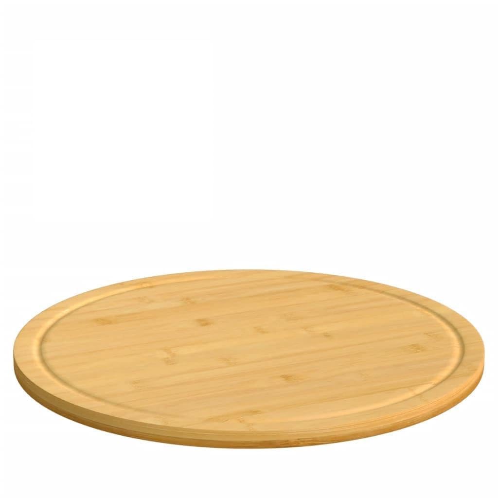 Solivagant Schneidebretter 6 STK. Ø30x1,5 cm Bambus, Küche Esszimmer,Küchenhelfer -utensilien,Schneidebretter, 4.8 kg-352778