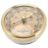Station météo - facile à installer : léger et facile à installer, le baromètre peut être facilement installé sur le mur placé sur le bureau, humidimètre intérieur
