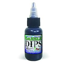 Face Painting Makeup - ProAiir Waterproof Brush On Dazzle DIPS - 1 oz 30ml Black