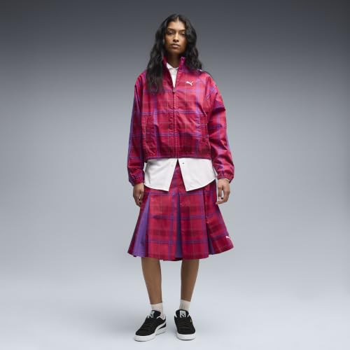PUMA Veste décontractée à carreaux écossais T7 Femme Vêtements - vue 8
