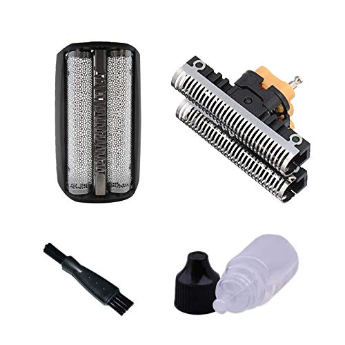 Shaver foil &Cutter Head Shearing Blade Replacement w/Rozor Shaver Oil+ Clean Brush for Braun 30B 310 330 Series 7000