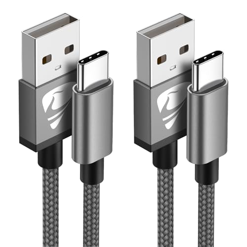 USB C Cable 10 FT 2Pack USB A to USB C 3A Fast Charging 10FT Long Type C Charger Cord for Android Phone, Samsung Galaxy S25 S24 S23 S22 S21 A12 A13 A14 A17 A21 A32 A42 A53, iPhone 17 16 15