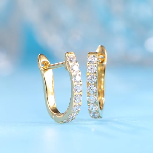 Limerencia Hypoallergenic Pure Titanium Huggie Hoop Earrings, F136 Implant Grade Titanium Small U-Shaped Cuff Earrings Lightweight for Women Sensitive Ears4