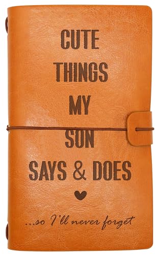 ZVMIS Journal souvenir pour fils, cadeau pour parents, maman, maman, papa, cadeau de fête des pères, cadeau de fête des mères, cadeau d'anniversaire, de Noël, journal photo de voyage rechargeable, «