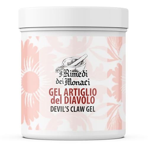 Gel Artiglio del Diavolo e Arnica con Capsico 550 ml, Pomata Extra Forte per Muscoli con Artiglio del Diavolo e Arnica, Crema Per Massaggi Locali Rilassanti, 100% Made in Italy - Rimedi dei Monaci