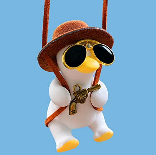 Cute Car Accessories, Swinging Duck Car Hanging Ornament, Rear View Mirror Accessories, Automotive Interior Decorations, Ideal Small Gifts For Women /Men /Kids #TOP6