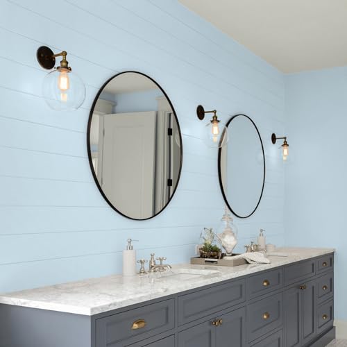 Glidden Interior Paint + Primer: Blue/Blue Pearl, One Coat, Eggshell, 1-Gallon by Glidden - Used condition - Image 9