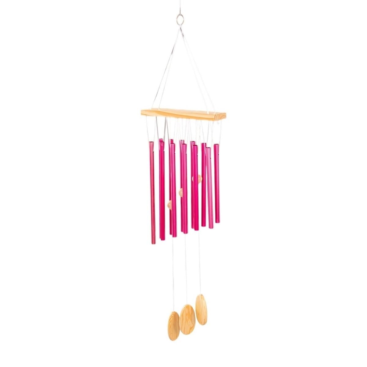 Memorial Wind Chimes Deep Tone Unique Tuning Relaxing Soothing Melody Sympathy Windchimes wind chimes(Rose Red)