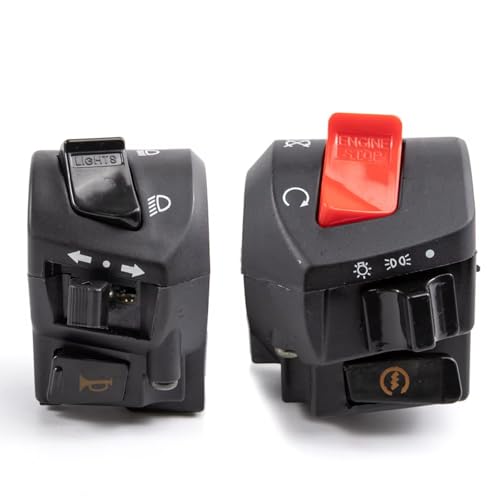 Comodo moto universel 22mm et interrupteur commande de guidon 12V - 5