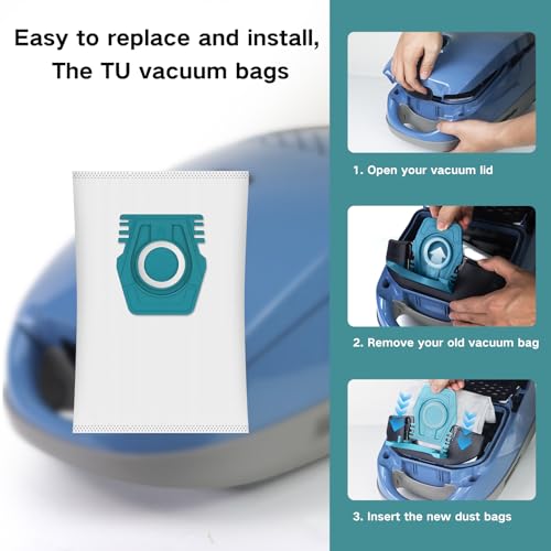 12 Pack TU Dust Bags for Miele Pure Air TU 3D Vacuum Cleaners Bag - image 6