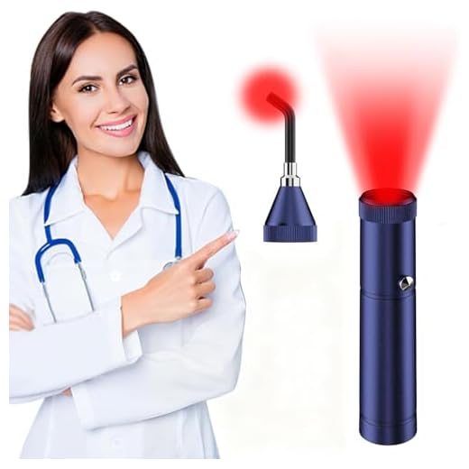 Tashi Red Light Therapy Device, Cold Sore Canker Sore Treatment Device, Infrared Light Therapy for Lips Mouth Nose Ear Knee Feet Hands Joint Muscle Nerve Pain Relief with Removable Tip