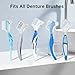 Denture Brush Cover,2PCS Denture Brush Covers with Air Vent to Keep Denture Brush Fresh,Denture Brush Protective Covers for Home or Travel