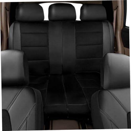 Fundas para asientos de coche universales, juego completo de 9 piezas en cuero fresco transpirable 6