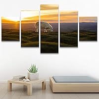 SIGNWIN 5 Panel Canvas Wall Art Animals Farmhouse/Country Fun Group Multicolor for Home Decorations Ready to Hang - 60