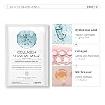 Collagen Hydrating Sheet Masks for Face Korean Anti Aging Mask Sheet for Dry Skin & Sensitive Skin, EVE Vegan, Not Tested on Animals, No Parabens, No Sulfates, Hyaluronic Acid, Witch Hazel 10EA - Image 3