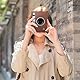 Fintie Tasche für Fujifilm Instax Mini EVO Sofortbildkamera - Hochwertige Kunstleder Reise Hülle Abdeckung Kameratasche Schutzhülle mit abnehmbaren Riemen, Braun