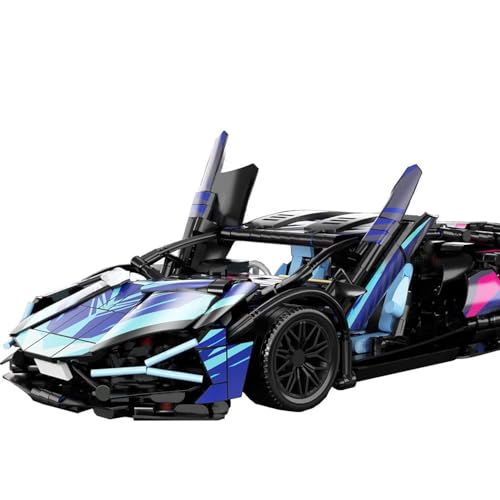 Minxtech Technik Rennwagen Bausatz, 1314 Teile 1:14 Sportwagen Bausteine Auto Modell, Spielzeug Bausteine Modell, Geeignet für Erwachsene und Jugendliche