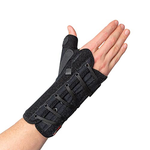 Ezy Wrap Ultimate Thumb Brace Orthosis? �e�w&���T�|�[�g�u���[�X �j�����p ? �荪�Ǌɘa�p�g���K�[�t�B���K�[�X�v�����g�t���n���h&���X�g���b�v?�e�w�X�^�r���C�U�[(�u���b�N)
