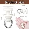 120 PCS White Plastic Traverse Rod Slides | Curtain Track Gliders, Replacement Hooks For Window & Shower Curtains